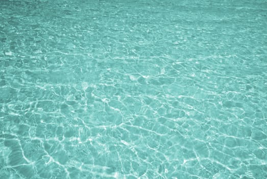 Beautiful turquoise clear water of a tropical sea - background