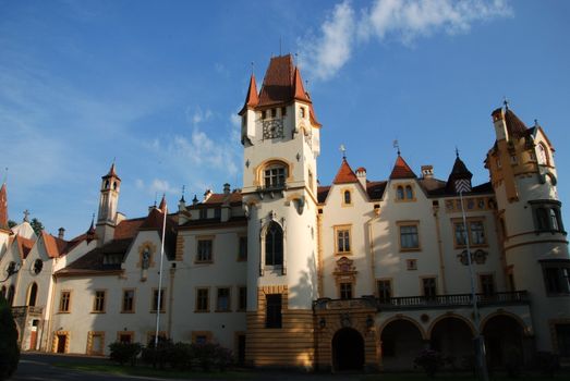 Small czech rural castle Zinkovy 