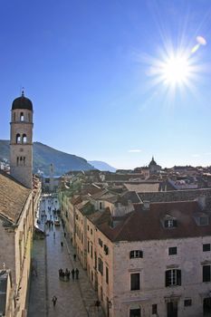 Stradun, Main street of Old Town, Dubrovnik, Croatia