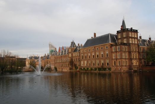  The Binnenhof. Dutch Parliament buildings and Prime Minister's office in The Hague. 