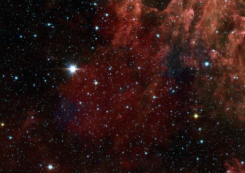 Stars of a planet and galaxy in a free space