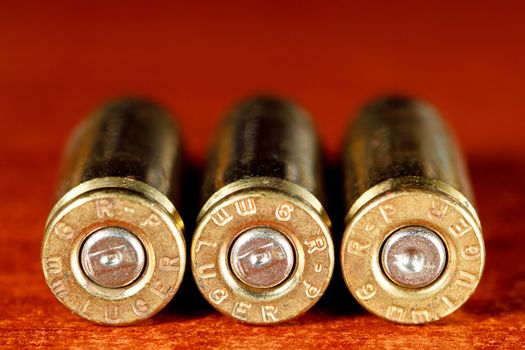 Set of bullets of hand gun