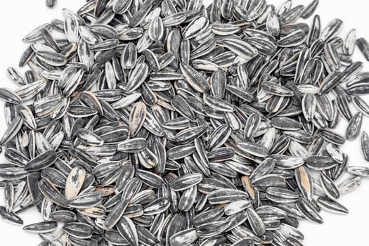 sunflower seeds isolated on white