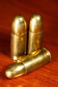 Set of bullets of hand gun