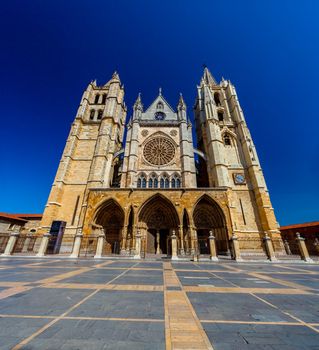 Gothic cathedral of Leon, Castilla Leon, Spain