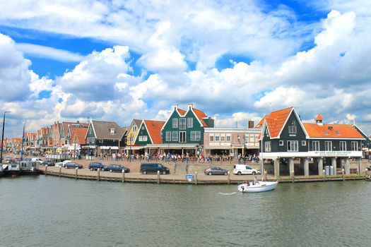 In the port of Volendam. Netherlands 