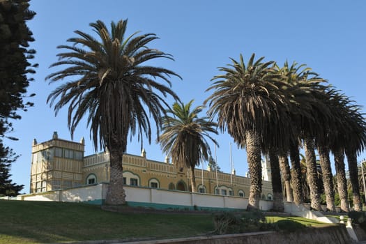 Old German architecture in Swakopmund, Namibia