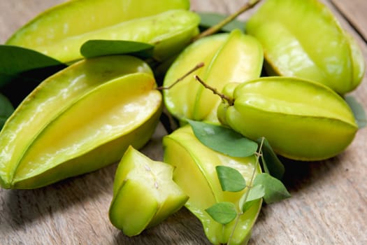 Tropical fruit called starfruit