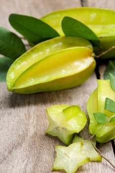 Tropical fruit called starfruit