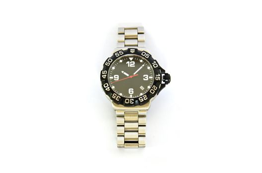 Wrist watches for men on a white background.