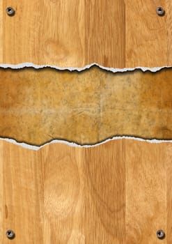 Cracked wooden vintage background with space for message
