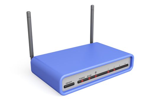 3d illustration of wireless router