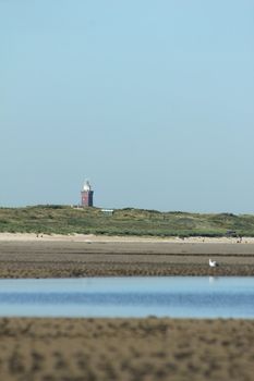 low tide coastline