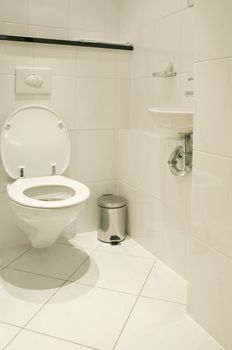 Toilet room in white colour design