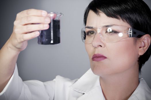 laboratory female personel on research and development, career woman