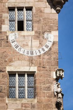 An image of a sun clock in Nuremberg Bavaria Germany