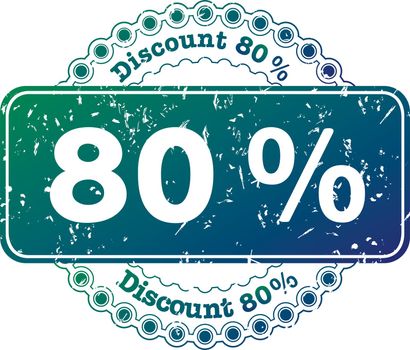illustration stamp discount eighty percent