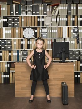 Young Female Boss at the office