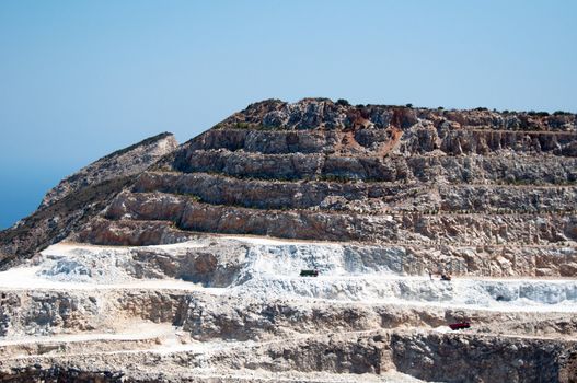 sandstone quarry near Mochlos, Crete Island, Greece