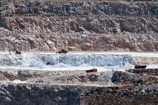 sandstone quarry near Mochlos, Crete Island, Greece