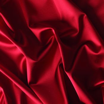 red satin background close up