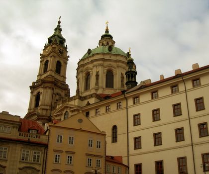           Church of Saint Nicholas in the Czech city of Prague