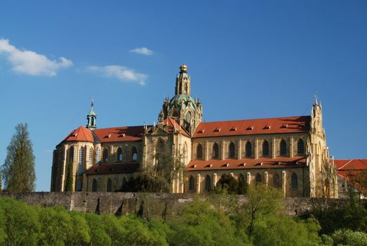 Czech baroque monastery in Kladruby nad Vltavou