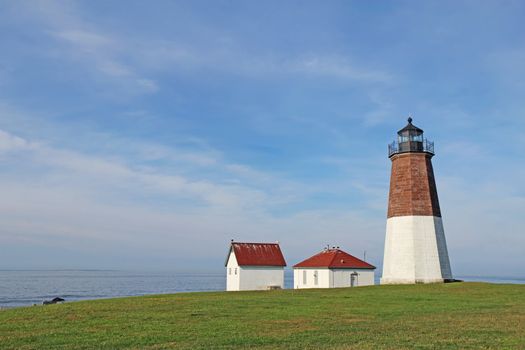 The Point Judith light and associated buidings near Narragensett, Rhode Island