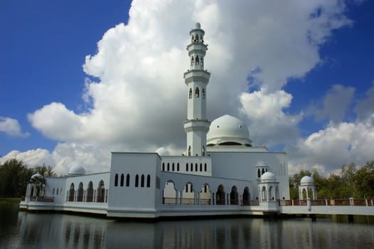 mosque on a lake 