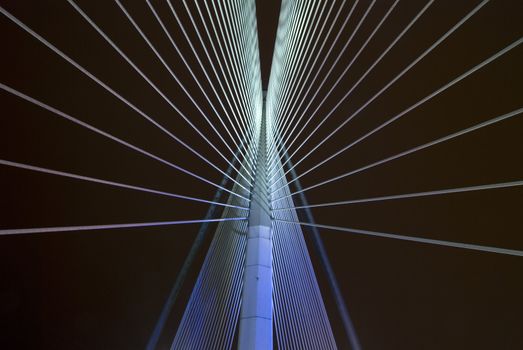 abstract bridge in putrajaya