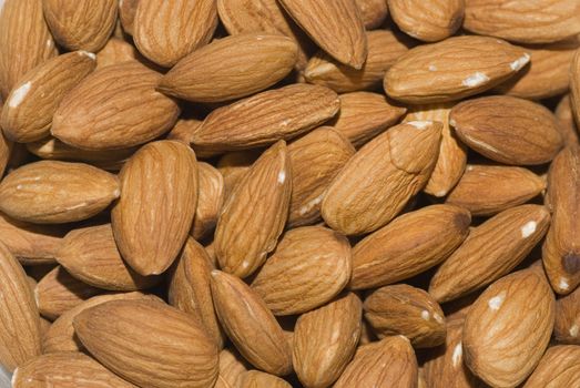 close up of almonds