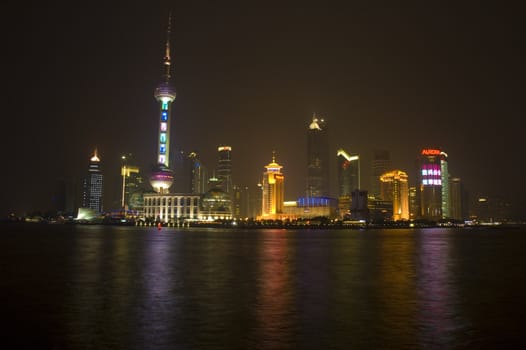 night view of shanghai