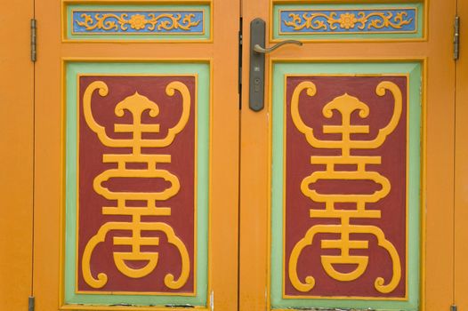 chinese temple door