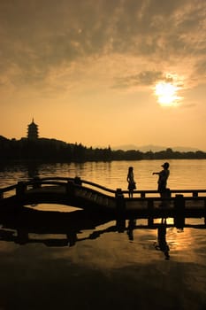 xihu in hangzhou ,china