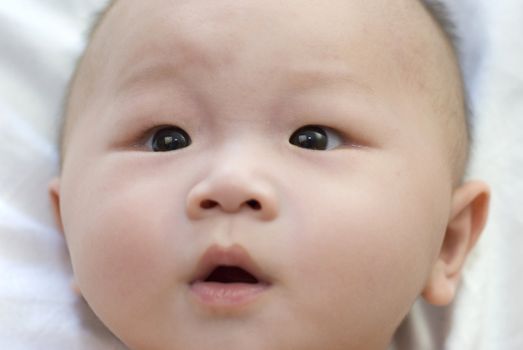 shocked looking asian baby