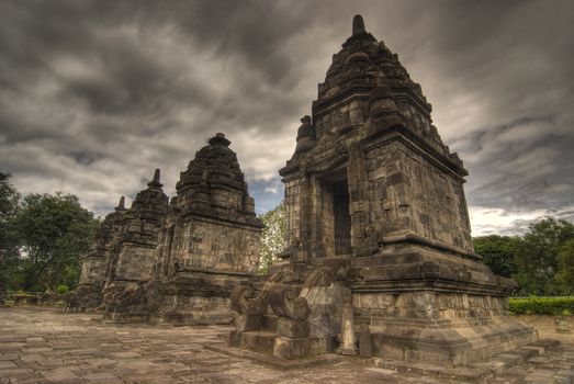 ancient hindu temple in indonesia