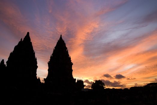 ancient hindu temple in indonesia