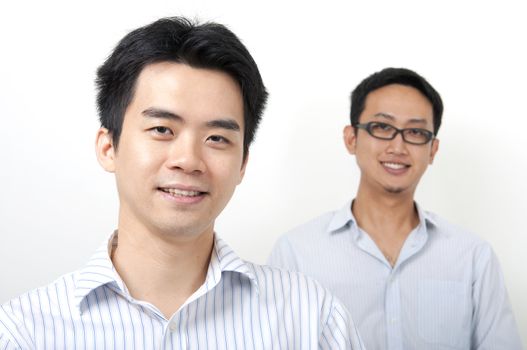 Two Asian young executives 