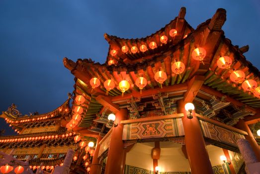 chinese temple thean hou gong,kuala lumpur,malaysia