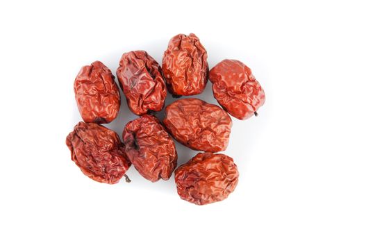 Dried jujube fruits/Chinese dates, which naturally turn red upon drying. This is a traditional chinse herb that has been used by chinese for thousand of years