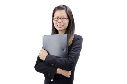 asian busines women with white background
