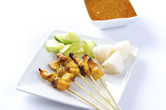 Delicious Asian Cuisine Chicken Satay
