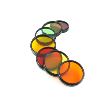 Filter for lenses over white