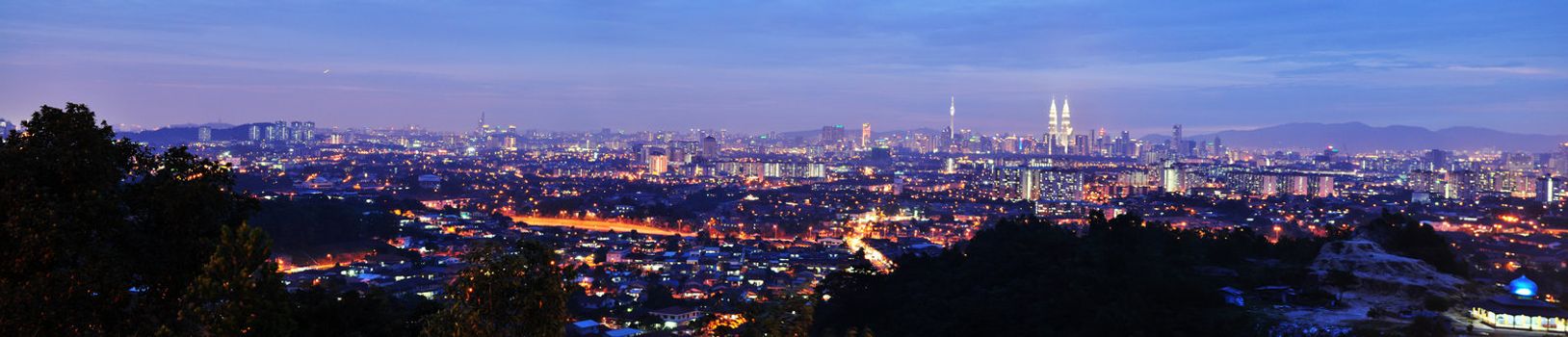 panoramic view of kuala lumpur