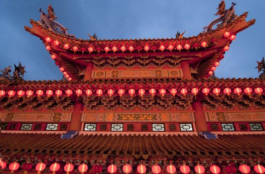 famous thean hou temple in malaysia during chinese new year celebration