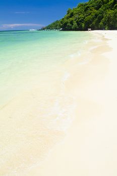 beautiful beach at borneo island malaysia