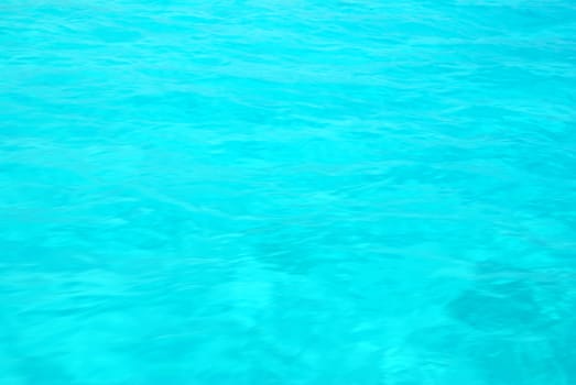 Beautiful turquoise clear water of a tropical sea - background