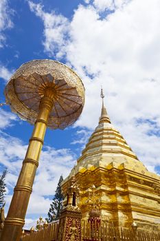 Wat Phrathat Doi Suthep temple in Chiang Mai, Thailand.