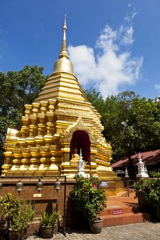 Wat Phan On temple in Chiang Mai, Thailand.