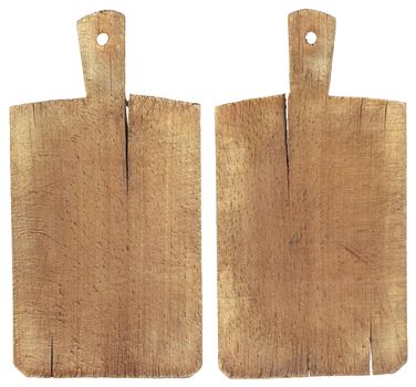 Used chopping or cutting board isolated on withe
